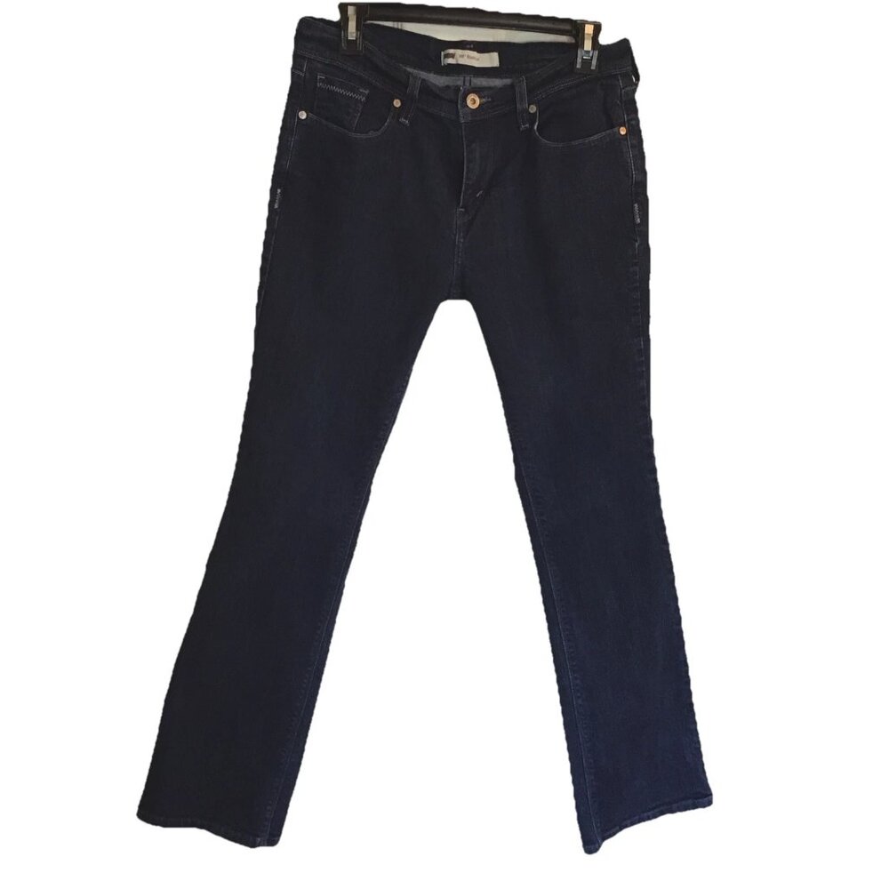 Levis Jeans Women's Size 8M 29X32 515 Boot Cut Mid Rise Dark Indigo Blue Denim